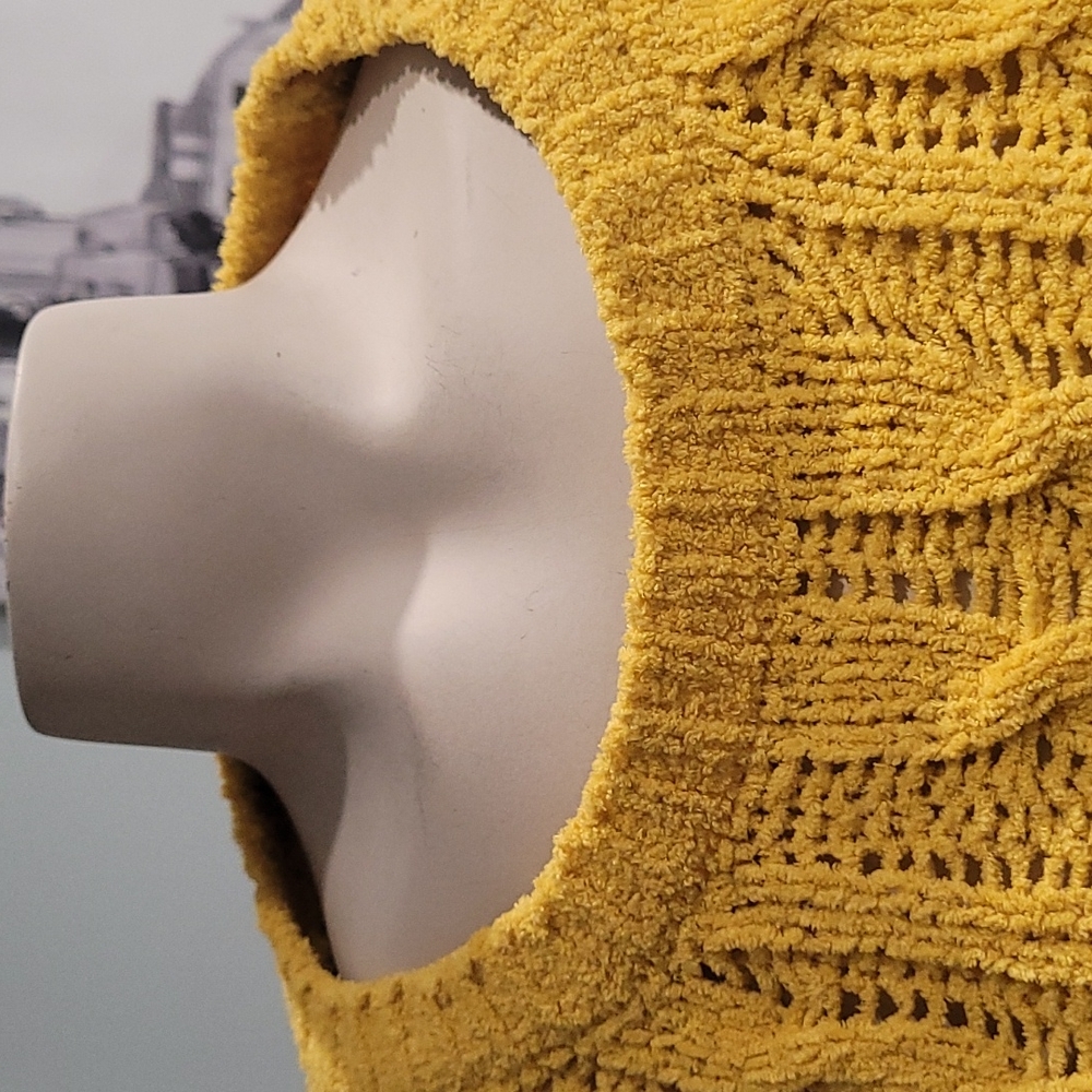 Fuzzy Mustard Sweater - Picture 3 of 6